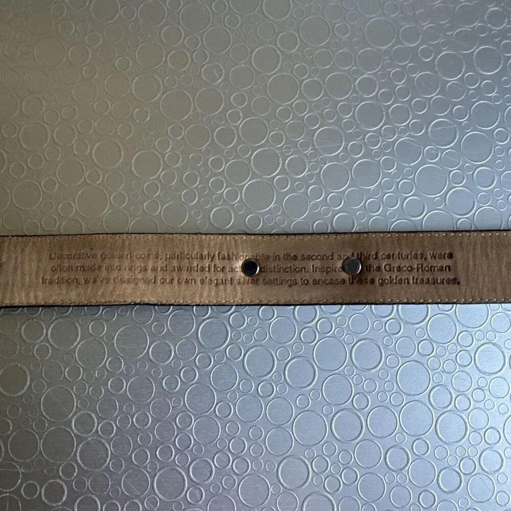 Vintage 1996 Brighton Museum Collection Belt 21003 Espresso Dark Brown Black S